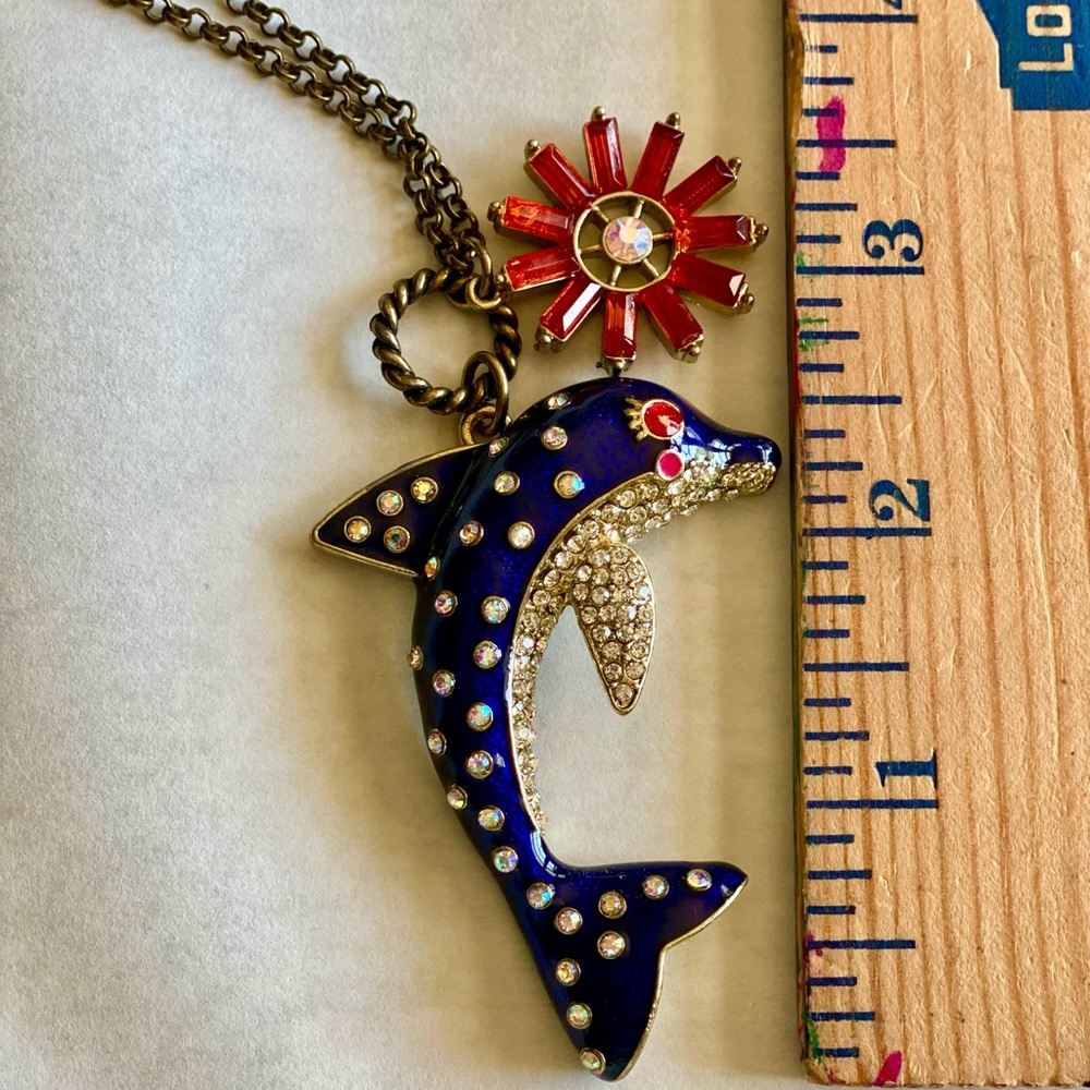 Betsy Johnson Dolphin Necklace